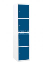 Basic lockerkast XL 4 vaks - donkerblauw