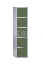 Basic lockerkast XL 5 vaks - groen