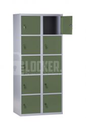 Basic Lockerkast XL 10 vaks - groen 