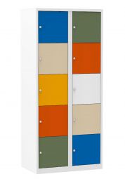 Multicolor lockerkast 10 vaks XL